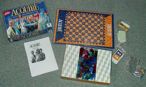 1997 ACQUIRE Game Components (Photo courtesy of Knut-Michael Wolf)
