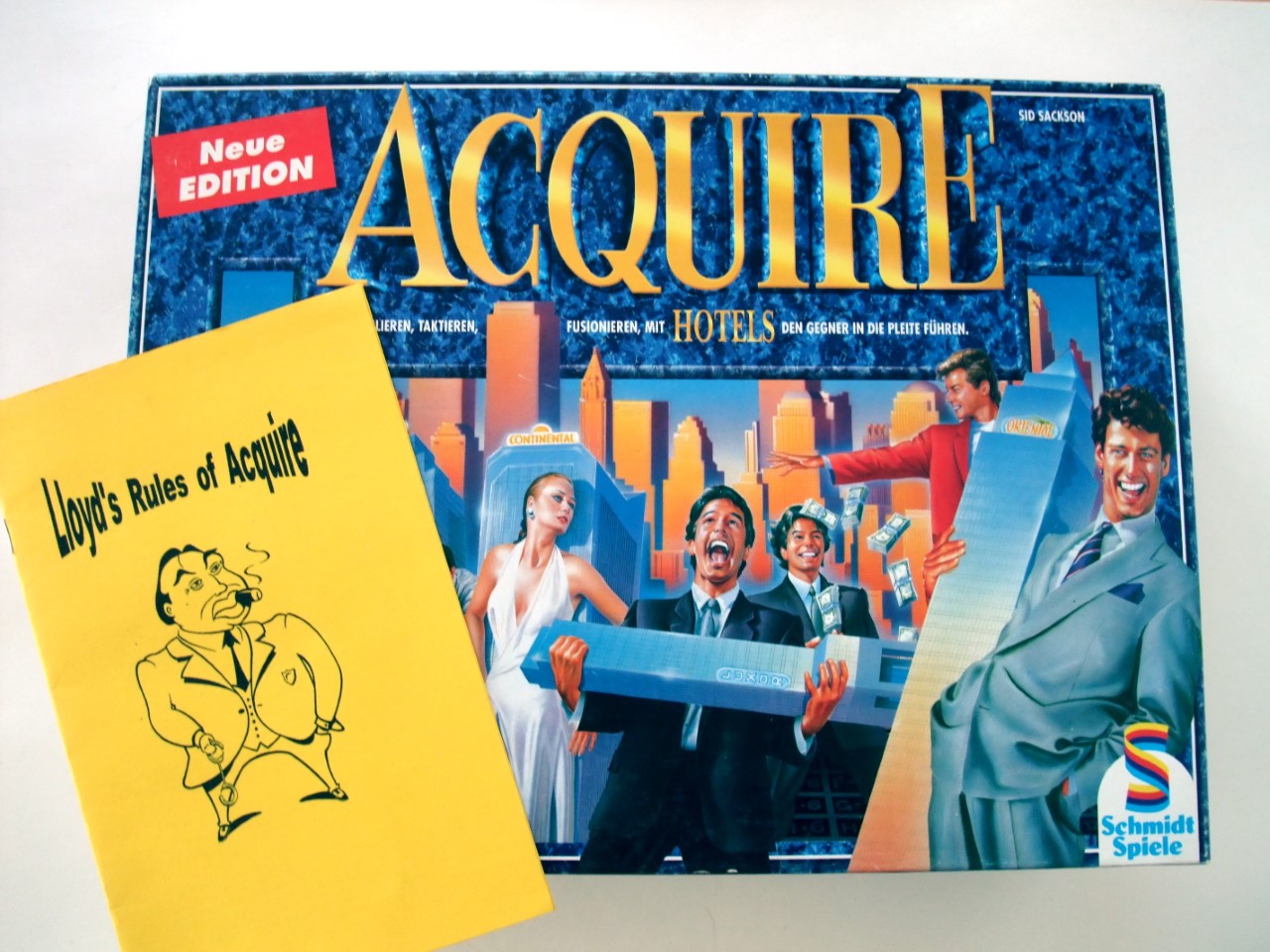 1997 ACQUIRE Game Box with Lloyd's Rules of ACQUIRE (Photo courtesy of Felix Schellenberg)