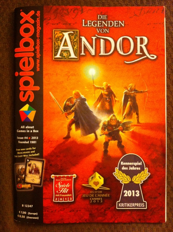 Spielbox Magazine Cover, Issue #4, 2013