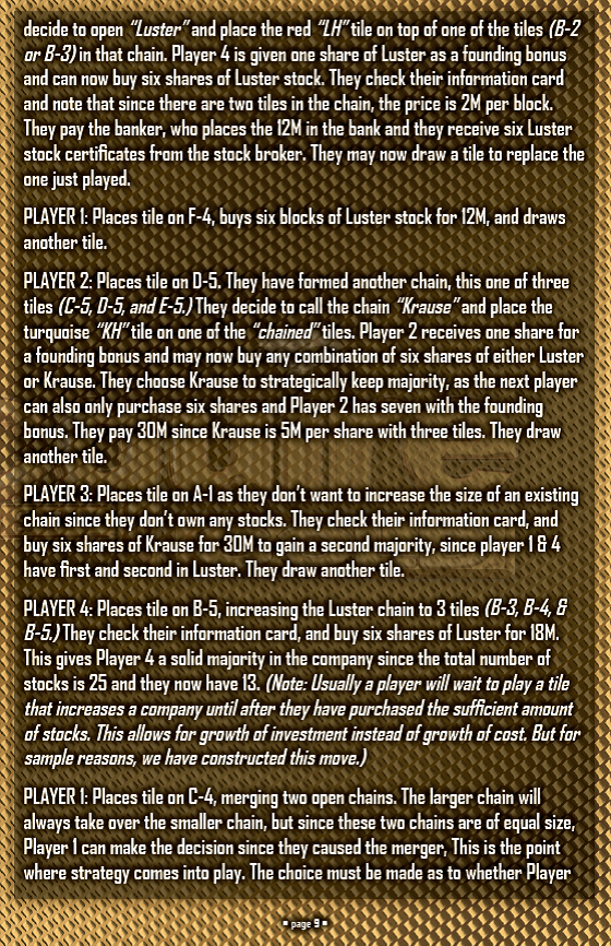 MEGAcquire GOLD Rules Booklet Page 9