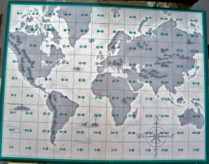 1962/1963 ACQUIRE World Map Board